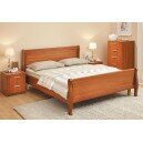 Кровать "Мелисса-Люкс" массив 1400 с двумя спинками