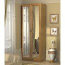 Шкаф для белья со штангой и полками "Гарун" 101 с 2-мя зерк.