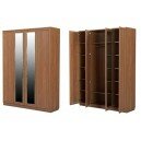 Шкаф для белья 109 4-х ств. с 2-мя зеркалами.