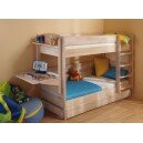 Кровать двухъярусная массив с ящиками (трансформер)