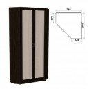 Шкаф угловой с 2-мя зеркалами со штангой и полками 401 (Гарун)