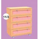 Комод Модуль 11/3 детская Машенька