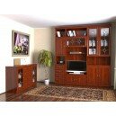 Модульная стенка Малага с витражами + комод