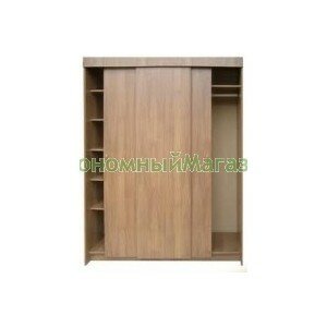 Шкаф-купе 1100 двухдверный с полками СлавМебель