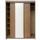 Шкаф-купе 1100 двухдверный с полками СлавМебель
