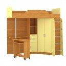 Кровать-чердак со столом Ника 427-Т