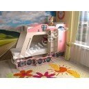 Кровать двухъярусная Паровозик