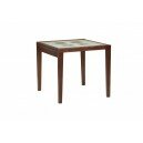  Стол обеденный раздвижной со стеклом 800х820 мм