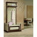 Вешалка с обувницей и полкой , с подлокотниками Б5.12