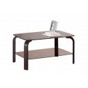 Стол журнальный со стеклом (гнутая нога)