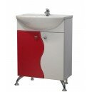 Тумба Флокс 60 цвет белый красный