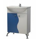 Тумба Флокс 60 цвет белый синий