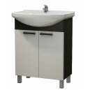 Тумба Капучино 65 венге темный/белый