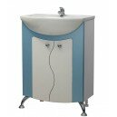 Тумба Тюльпан 60 цвет белый/голубой