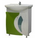 Тумба Бормио 65 цвет белый с оливой