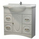 Тумба Милана 85 DВ4 цвет белый