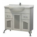 Тумба Гиацинт 85 Glass DВ2 цвет белый Glass