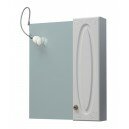 Шкаф-зеркало Милана 60С белый правый