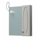 Шкаф-зеркало Милана 60С дуб выбеленный правый