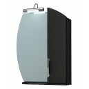 Шкаф-зеркало Гротеск 60С черный глянец