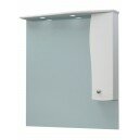 Шкаф-зеркало Гиацинт 90С NEW белый правый