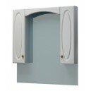 Шкаф-зеркало Милана 90С белый