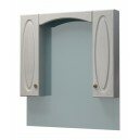 Шкаф-зеркало Милана 90С дуб выбеленный