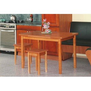 Стол обеденный раздвижной со скруглением прямая нога 